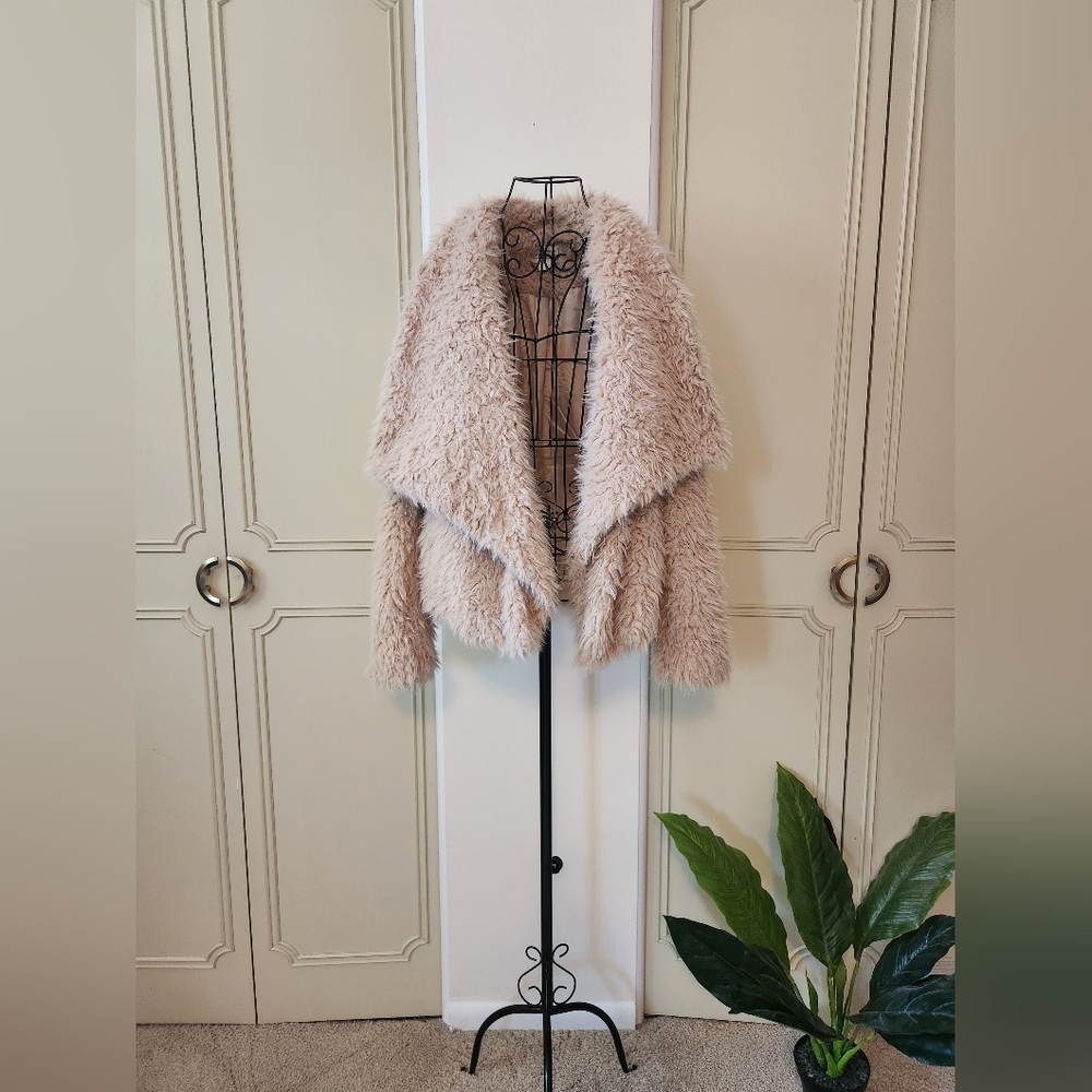 Love Riche Tan Faux Shearling Comfy Jacket
